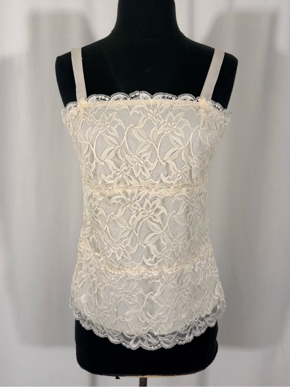 Vintage Coldwater Creek Ivory Lace Camisole